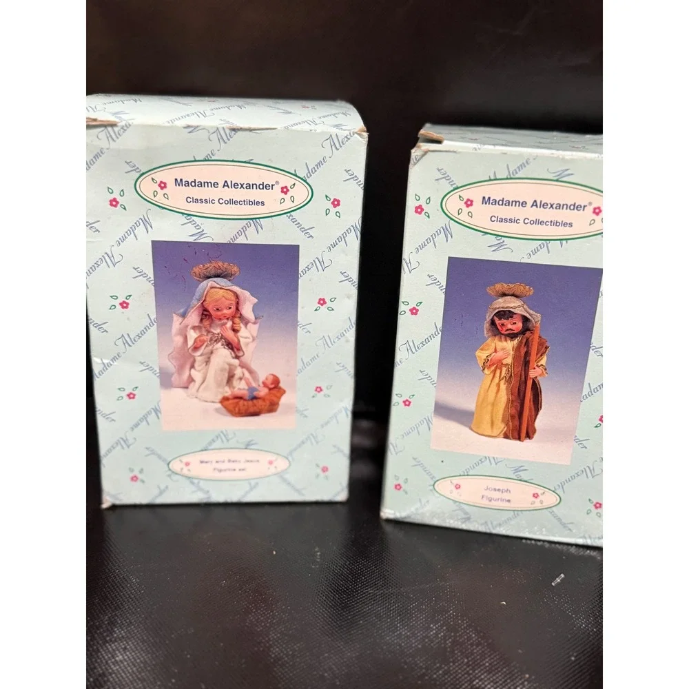 Madame Alexander Nativity‎ Scene Mary Joseph Baby Jesus Figurines Set